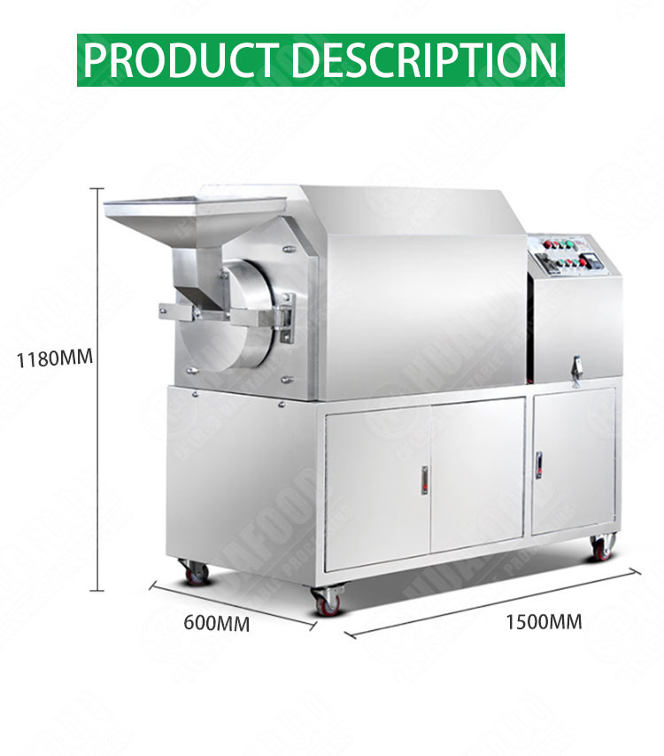 Stainless Steel Cashew Nut Roasting Machine Electric Chestnut Corn Roaster