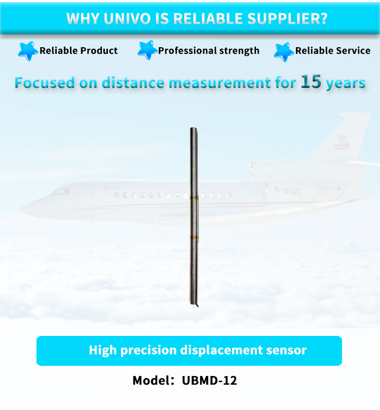 Industrial Grade UBMD-12Y High Precision Linear Displacement Sensor LVDT for 24VDC Input