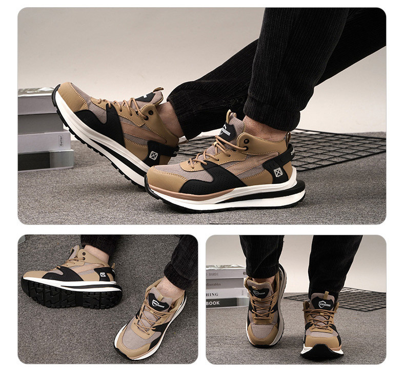 Light Work Shoes Kevlar Anti-proof Safety Sheos Novel Fashionable Mens Comfortable Safety Shoes Practical