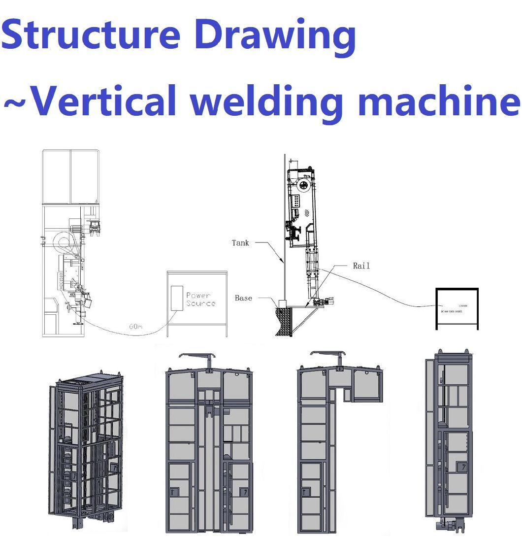 CNC Electro-Gas Vertical up Welding Machine