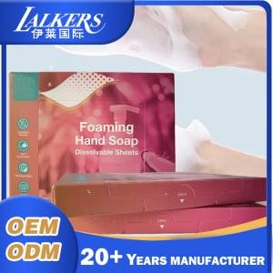China Convenient Portable Travel Hand Washing Soap Paper Skin Friendly Disposable wholesale