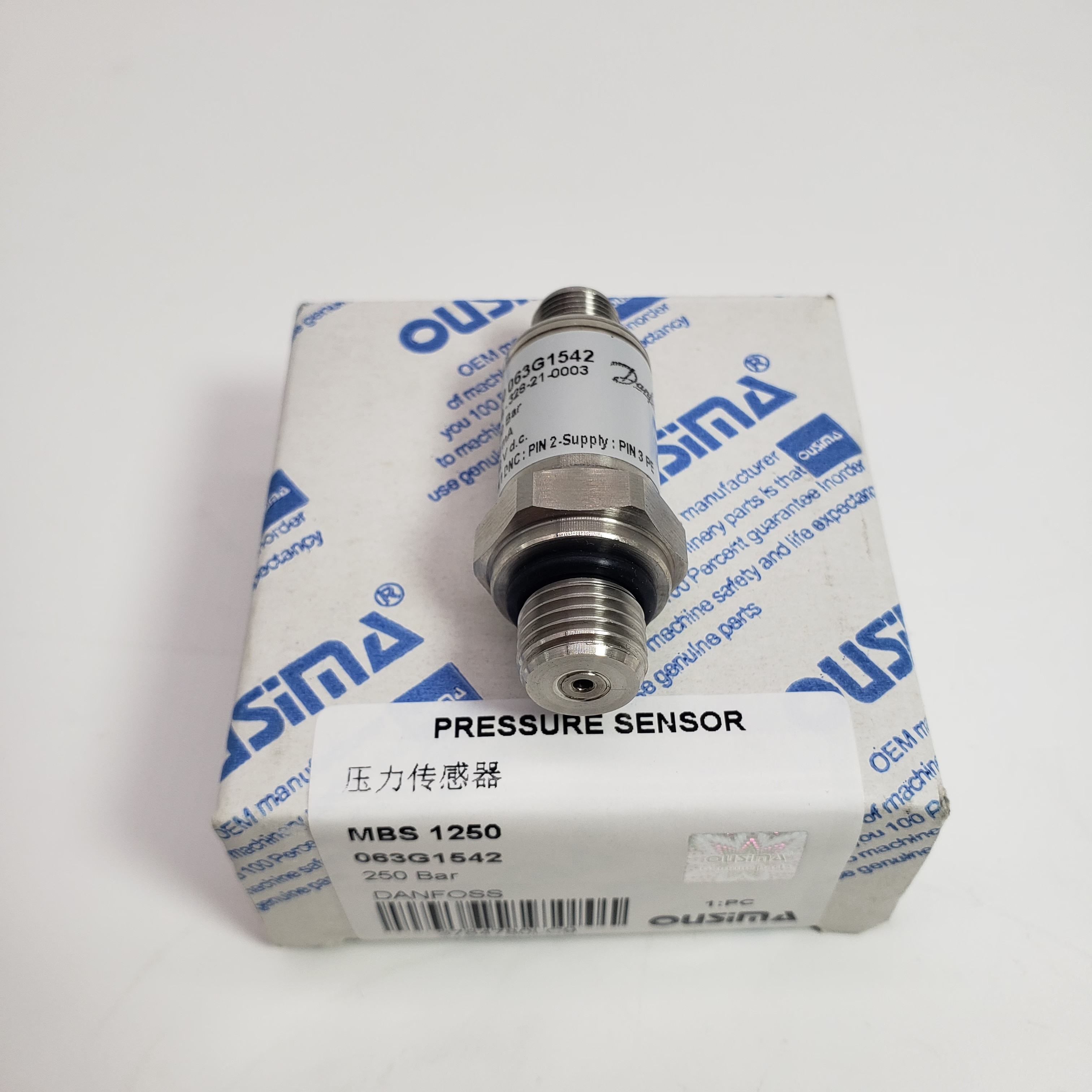 Pressure Sensor MBS 1250 063G1542 250 Bar For Danfoss