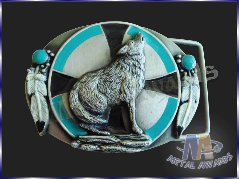 Die Casting Zinc Alloy Custom Made Metal Buckles Soft Enamel , Antique Copper Plating