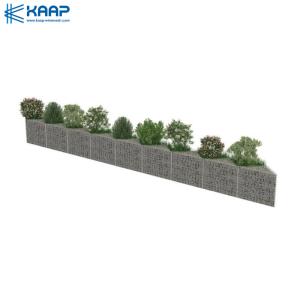 China Anti Rust 50x100mm Welded Mesh Gabion Box Decorates Garden Street And Sites on sale