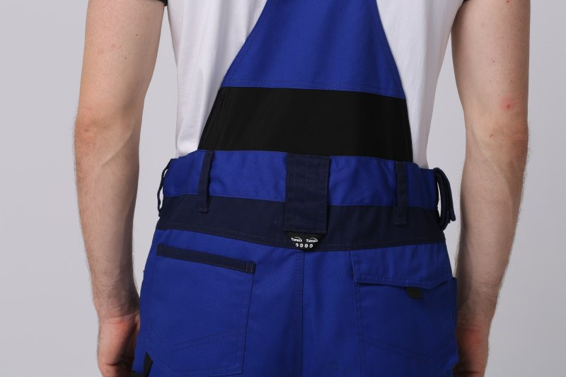 Royal Blue 250gsm Mens Work Uniforms , 6535 Work Bib Pants
