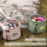 Collapsible Bucket 5.3 Gallon Portable Camping Outdoor Buckets Water Container