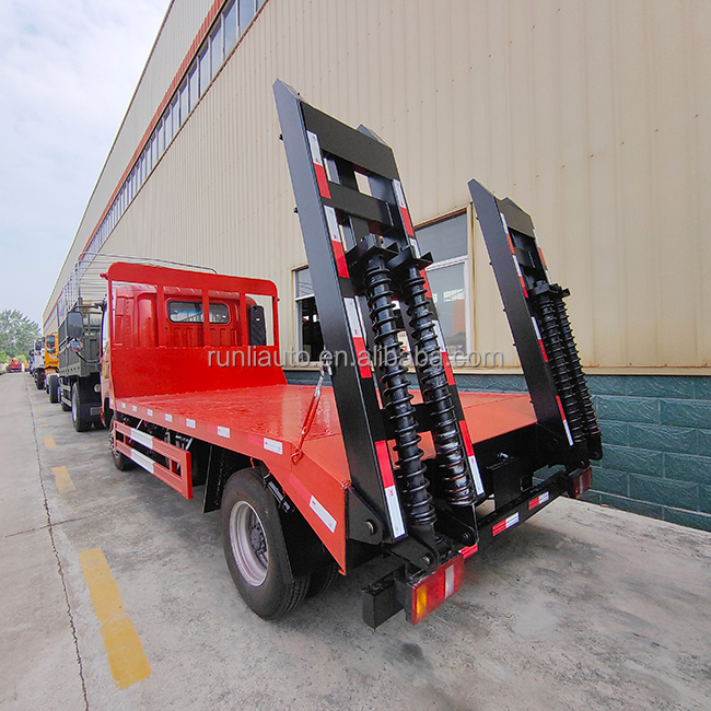 Cheap 4X2 Cargo Transport Flatbed Excavator Wrecker Towing Truck Flat Bed Truck Sale