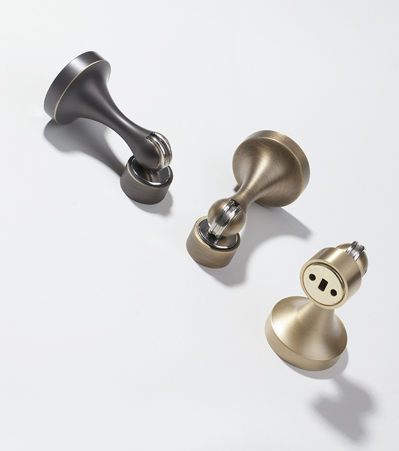 Indoor Strong Magnetic Brass Door Stops 50mm 82.5mm Finish Customized