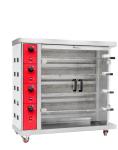 Stainless Steel 3 Rods Chicken Rotisserie Oven Machine Mobile 380volt