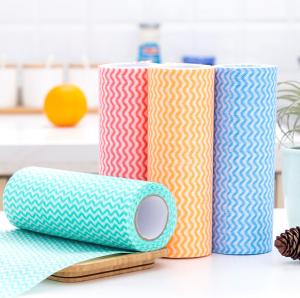 China Viscose Non Woven 40gsm Kitchen Cleaning Cloth Roll Disposable 20cm*40cm wholesale