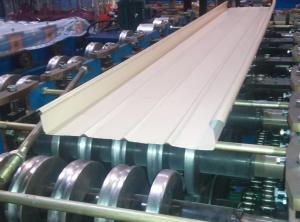 China Guardrail Metal Roofing Roll Forming Machine 5.5Kw Hydraulic Cutting wholesale
