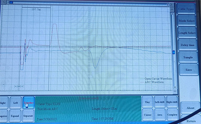35kV TDR Underground Cable Fault Pre Locator Multiple Pulse Test Cable Fault Distance
