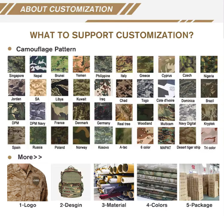 Tactical Combat Uniform Shirt and Pants with Elbow and Knee Pads Tactical Gear Camouflage Colors