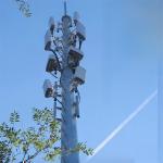 Telecommunication Wifi Portable Gsm Base Station Tower Monopole 30 Meter