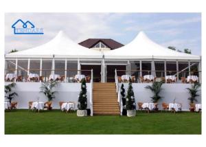 China UV Resistant Aluminium Pagoda Tent 10x10 Waterproof Flame Retardant wholesale
