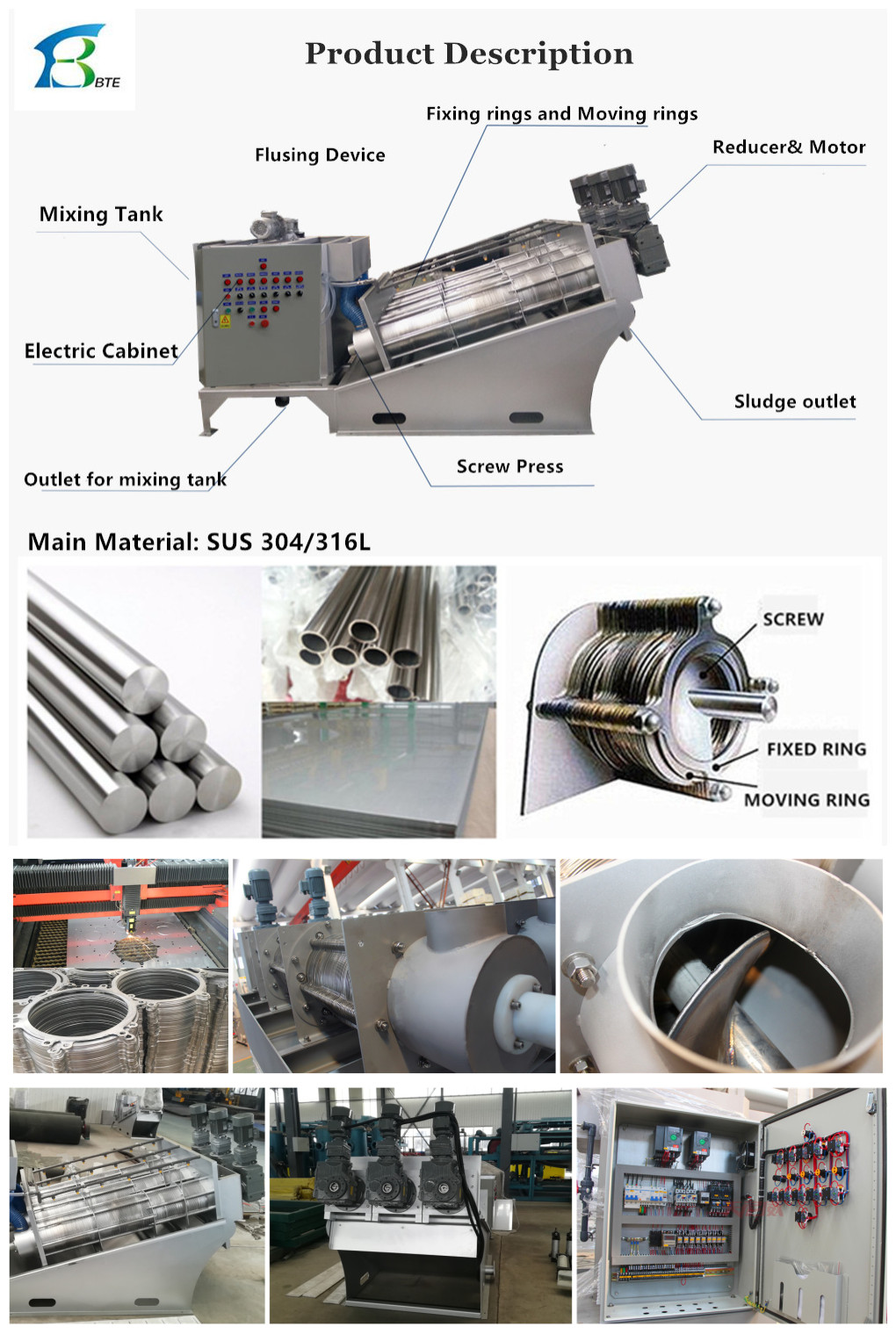 Oily Sludge Dehydration Made Easy with Multi-Disc Screw Press in Wastewater Treatment