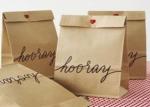 60gsm Kraft Waterproof Fast Food Paper Bags