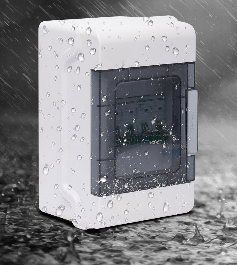 Low price IP67 plastic waterproof distribution box 6 ways for smart home MCB circuit breaker module