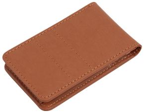 China 11x7cm Polybag Mens Leather Bifold Wallets , AQL Slim Brown Leather Wallet wholesale