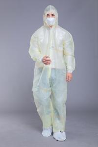 China Tear Resistant Waterproof PP PE Anti Static Coveralls wholesale