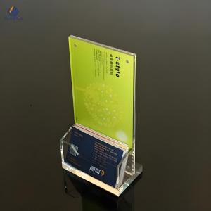 China Light Duty A3 Acrylic Sign Holder Transparent Double Sided Acrylic Pos Sign Holder wholesale