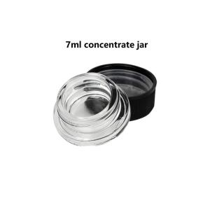 China 7ml Child Resistant Concentrate Container Clear Glass Jar for Wax Dab Oil wholesale