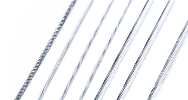 1*19 Galvanized Steel Wire Rope 2mm 1.8mm For Bicycle Motorcycle