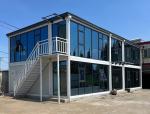 20FT/40FT Customized Glass Curtain Wall Steel Sandwich Panel Detachable