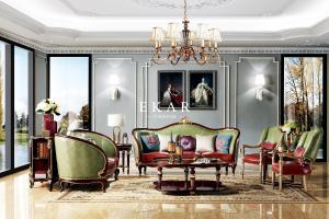 China Wooden Classic Design Leather Living Room Sofa Set wholesale