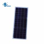 New Arrival 15W Customizable Glass Solar Panels ZW-15W-6V Glass Laminated Solar