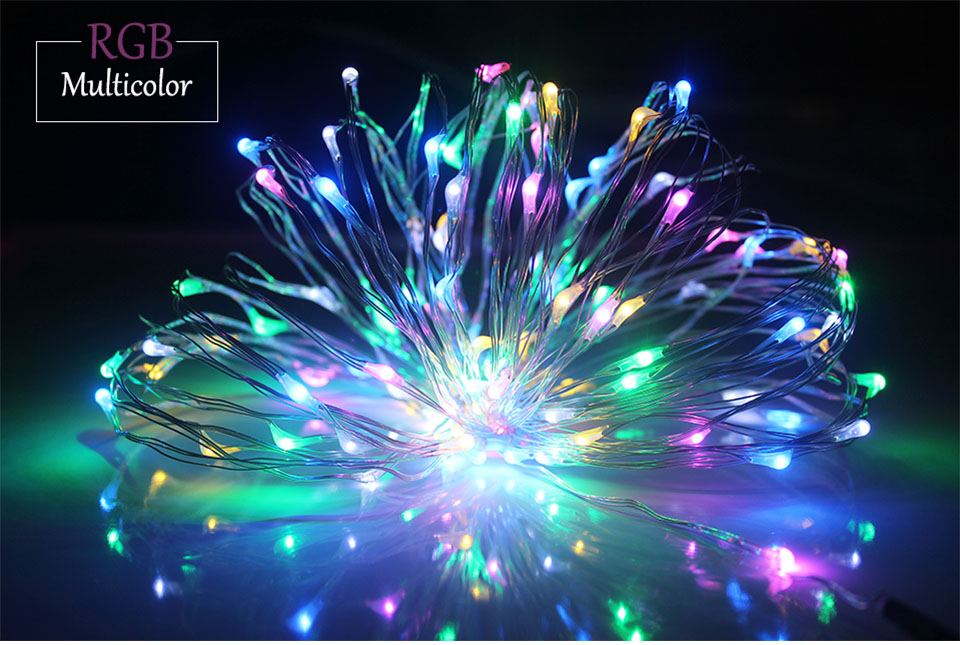 2M 5M 10M AA Battery Operated Christmas Luces Navidad Wedding Party Decoration Fairy Copper Wire LED Decorative Lights String