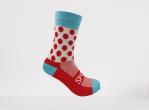 Custom High Reflective Socks For Outdoor Sports , Breathable Cycling And Running