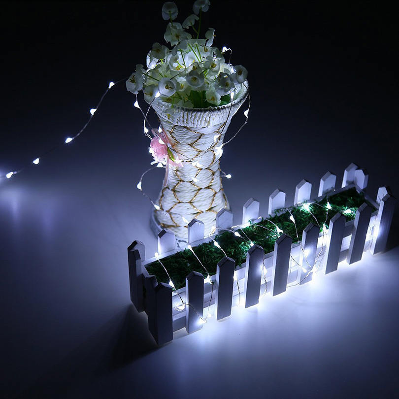 1M 2M 3M 5M Copper Wire LED String lights Holiday lighting Fairy Garland For Christmas Tree Wedding Party Gifts Decorati