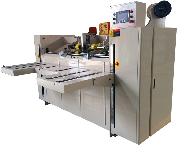 Jiguo 3200mm Sheet Carton Automatic Box Stitching Machine Semi Auto Double Piece