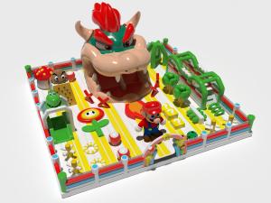 China Kids Dragon Animals Inflatable Bouncy Castle With Obstacles wholesale