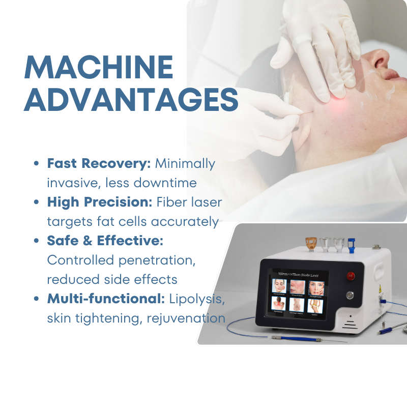 Professional 980nm 1470nm 635nm Laser Machine for Spider Vein Removal, Nail Fungus Therapy, Fat Reduction, and Skin Rejuvenation
