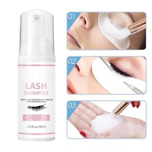 China 60ml Vegan Eyelash Extension Cleanser Lash Shampoo Lash Foam Cleanser wholesale