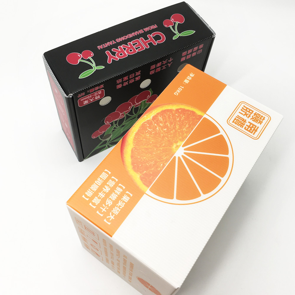 Corrugated Plastic Fruit Packaging Boxes CMYK Anti - Friction HD Printing Frozen Store