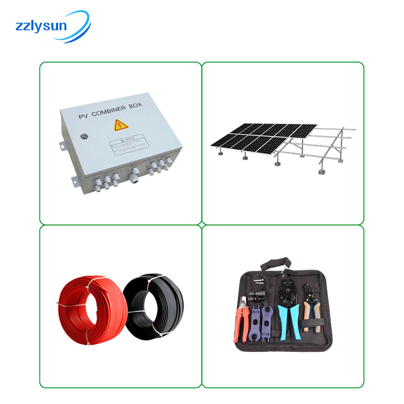 6KW On Grid Solar Energy System MPPT Photovoltaic Home Use System