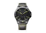 Nickel Free Alloy Classic Quartz Watch Leather Strap PVD Plating