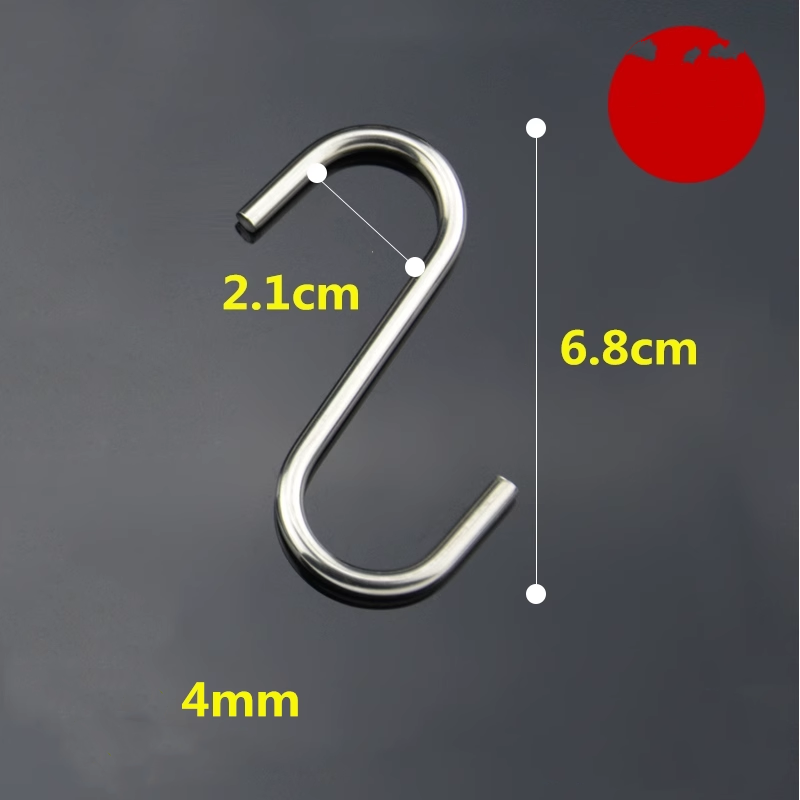 Stainless Steel Metal Hanging Heavy Duty Adhesive Wall Coat Hooks for Clothes M2.5 M3 M4 M5 M6 M8 M10 M12 M14 M16 M20