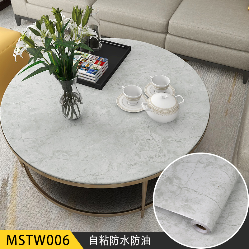 Wallpapers Marble PVC Film Kitchen Cabinet Wallpaper Waterproof Self Adhesive Wall Coating for Counter Top Marble