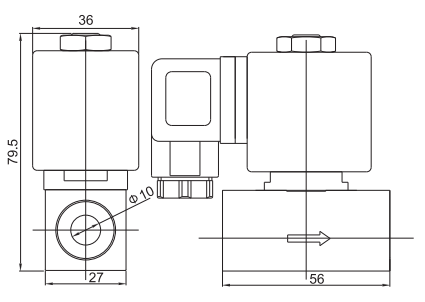 1/8'' Two Way Water Air Stainless Steel Solenoid Valve Direct Acting