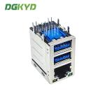 DGKYDRU231188AB2WDB1080 RJ45 Dual USB3.0 Ports No LED Modular Jack