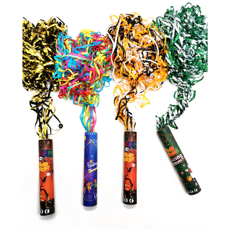 Easy To Clean Metallic Party Streamers Party Confetti Poppers