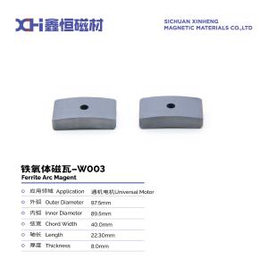 China Anisotropic Sintered Ferrite Permanent Magnet For Universal Motor W003 wholesale
