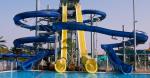 Outdoor Water Park Games Equipment Large Fierglass Slide Sets