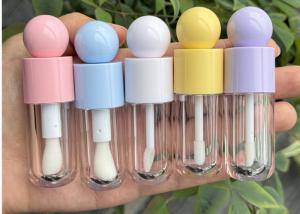 China Cute Empty Tube Can Lip Gloss Bottle Empty Tube 5ml White Yellow Purple pink Blue Lip Gloss Tube wholesale