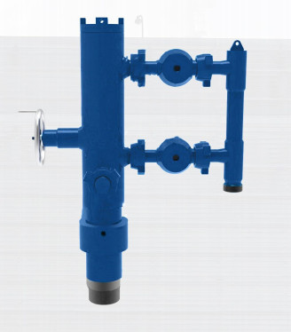 Blue Cement Heads Oilfield Tool Cementing Heads Casing Single Plug