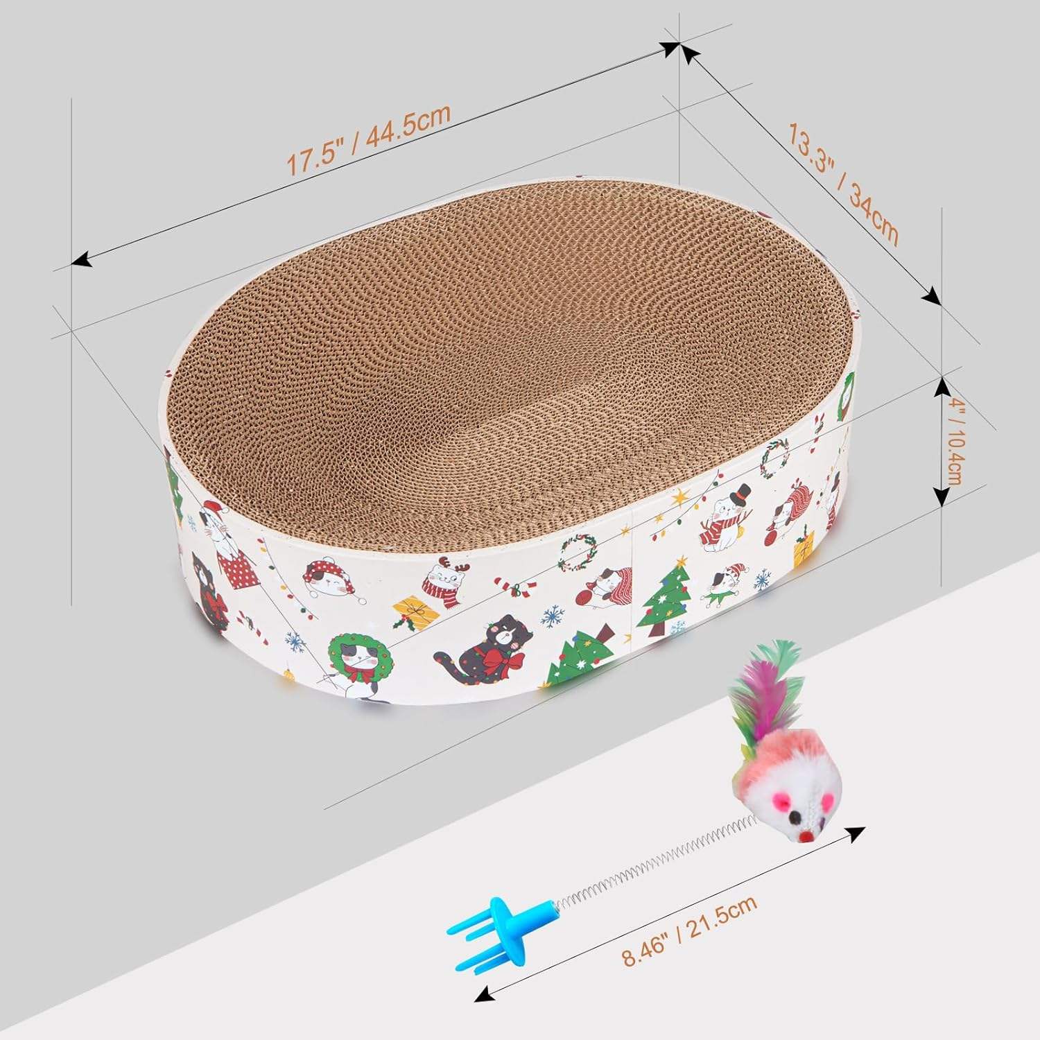 Factory Wholesale Cat Play Toy Textures Design Big Corrugated Cat Scratch Board Toy